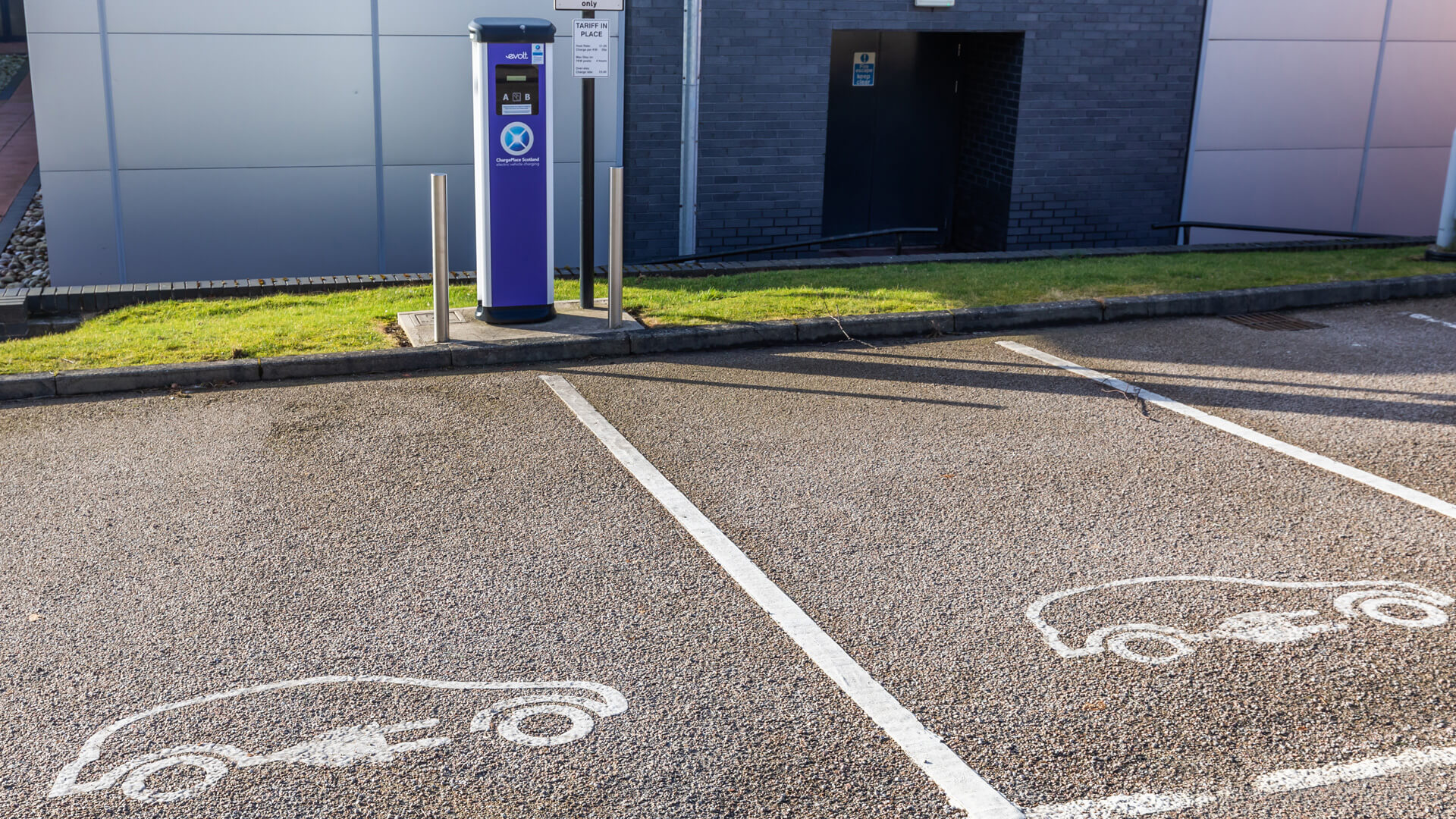 Davidson House electric car charging spaces